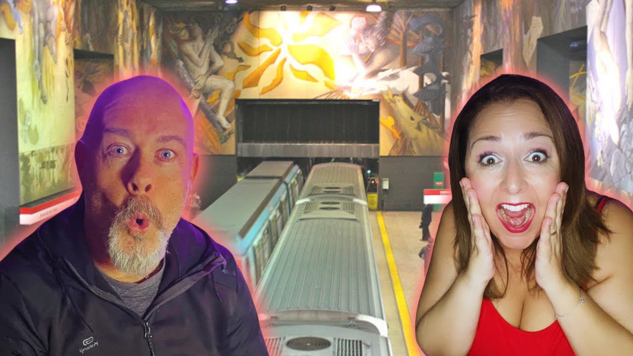 😲 ¡Españoles Sorprendidos por el Metro de Santiago! 🚇✨ ¡Uno de los más BONITOS del MUNDO! 🌎😮