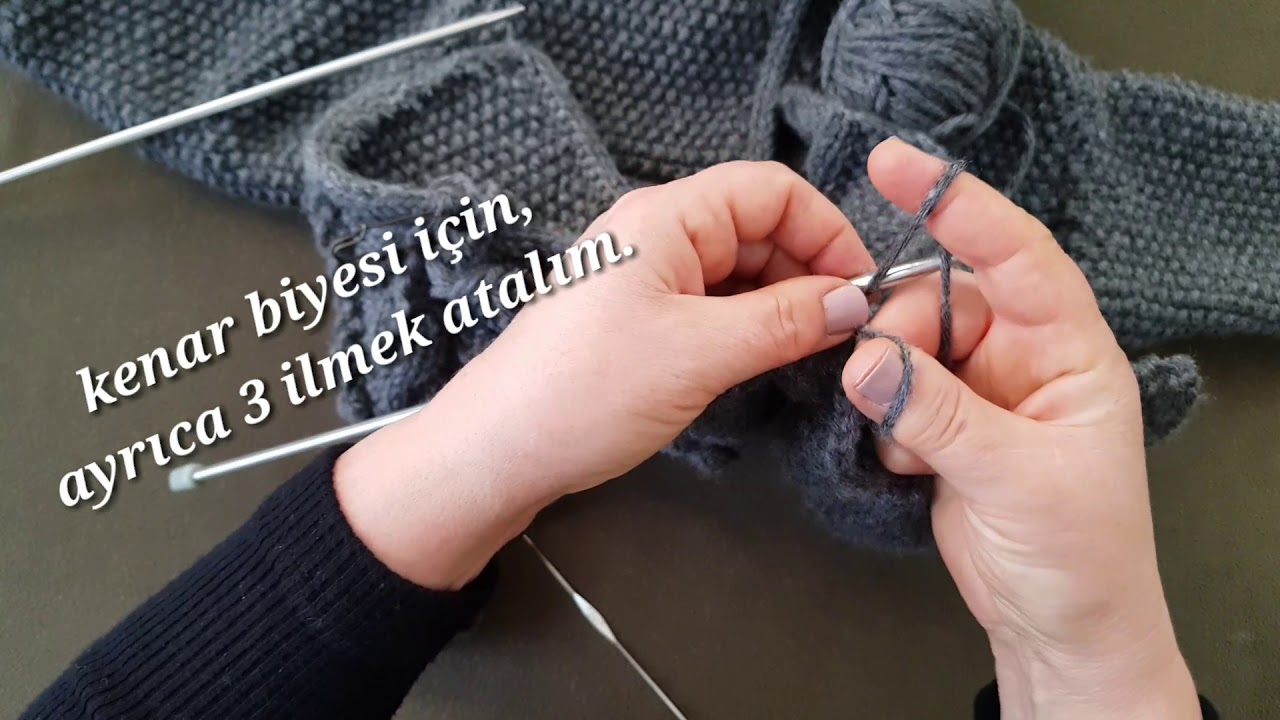 ÖRGÜ KENARINDA BİYE ÇALIŞMASI(Kordon )