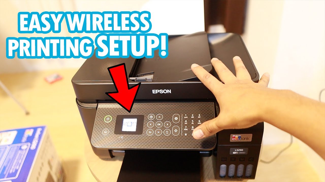 Как быстро и легко настроить беспроводную печать! Epson L5290