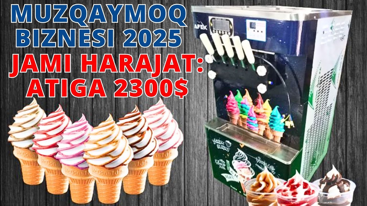 #2025 MUZQAYMOQ BIZNESI, QUYMA MOROJNA BIZNESIGA QANCHA KETADI?