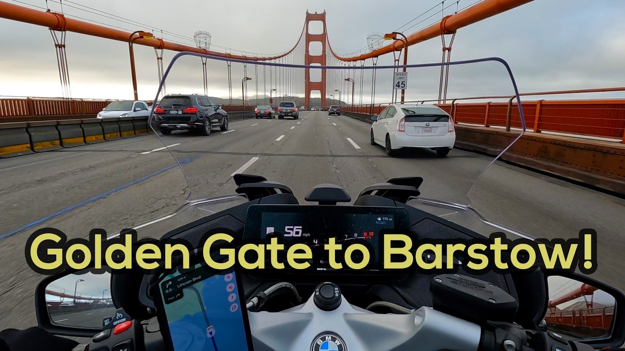 I wasn't expecting this incredible ride! Sausalito, San Francisco, to Barstow