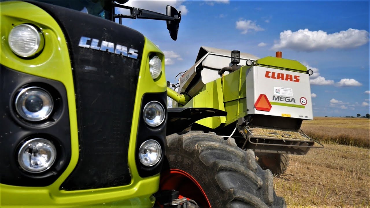 Żniwa 2020 Rzepak 3x Claas John Deere