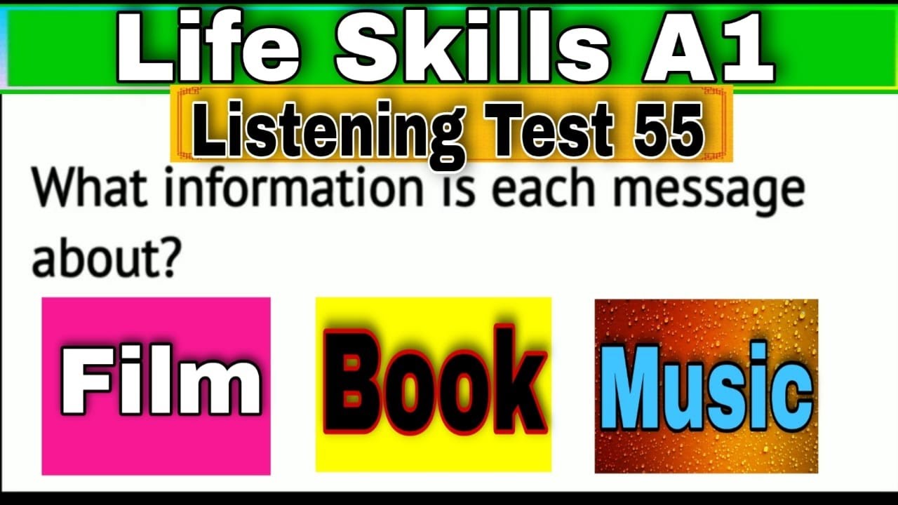 IELTS Life Skills A1 Listening | Test 55 | 2021 | By TFLS