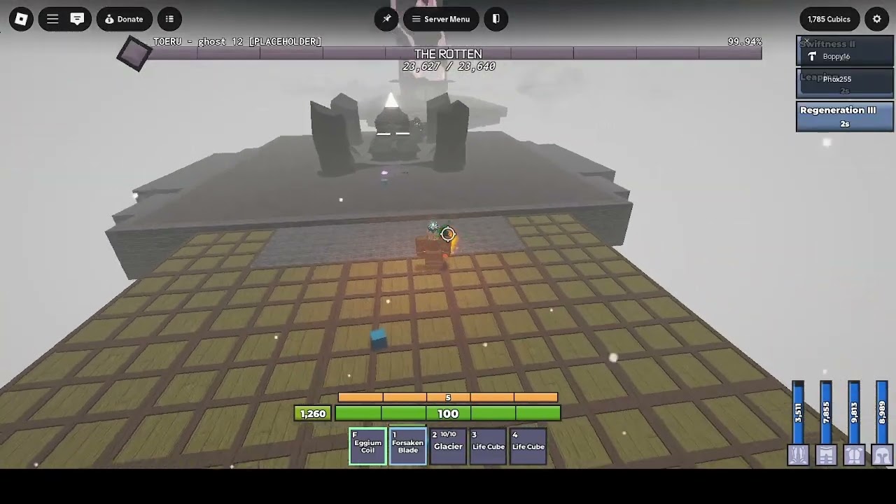 Roblox Cube Combination: Voidfall The Rotten fight [NEW]