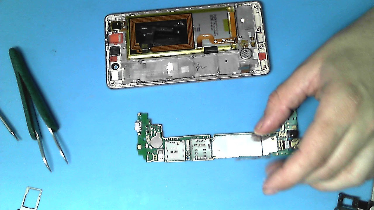 Разборка и ремонт HUAWEI P8 Lite ALE-L21 сам нажимается сенсор. Часть 1.