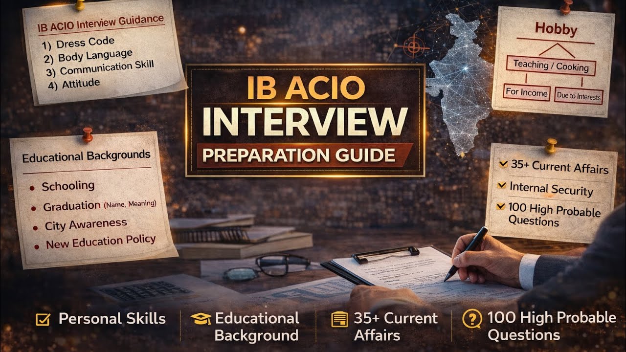 CRACK IB ACIO INTERVIEW IN FIRST ATTEMPT| COMPLETE MOCK INTERVIEW GUIDANCE|#ibacio  #ibaciointerview