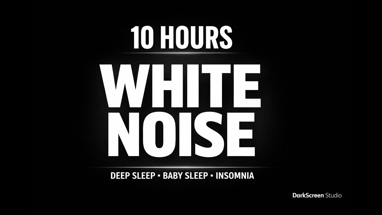 10 hours of pure white noise on a black screen. Perfect for deep sleep, baby sleep. Subscribe🌙