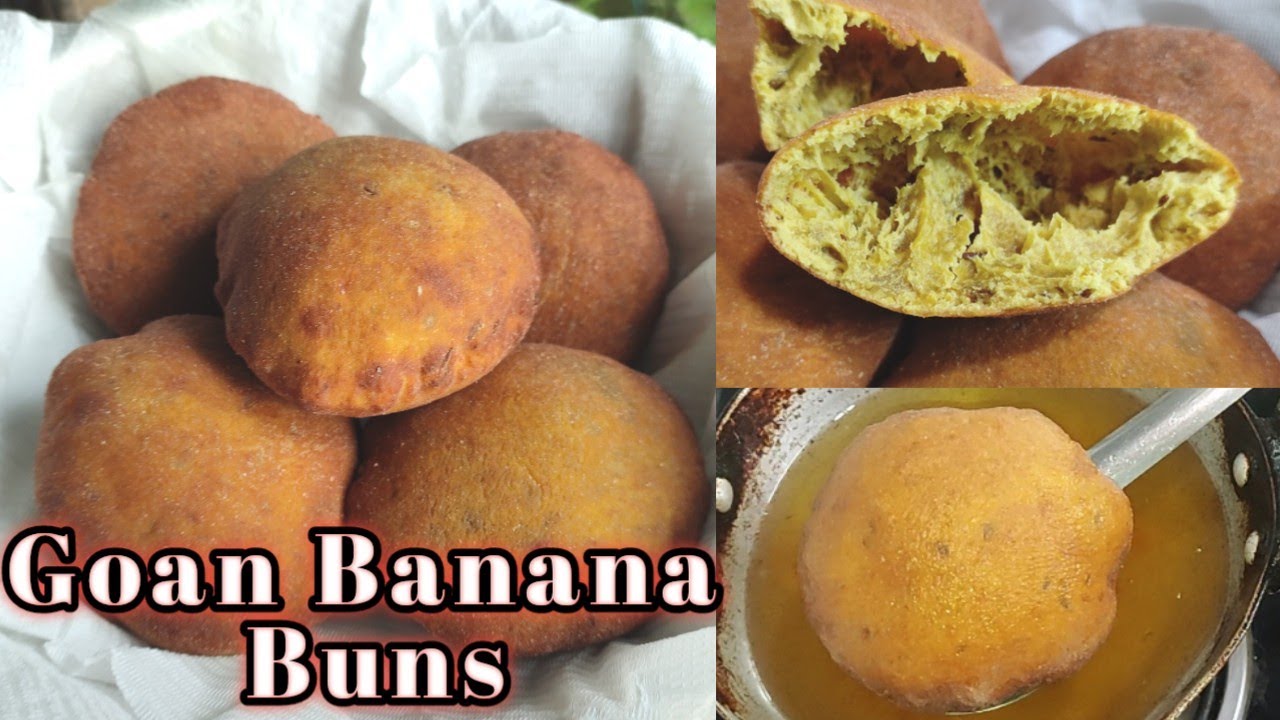 Perfect puffed Goan Banana Buns/Puri | Tea time recipe/Breakfast| Authentic Recipe without curd