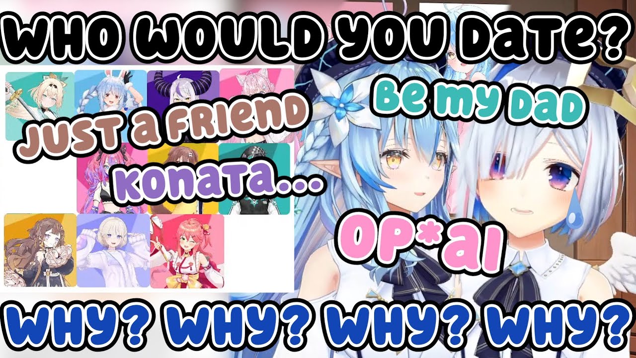 Holomems Funny Reasons When Choosing Lamy or Kanata w【Eng Sub Hololive】