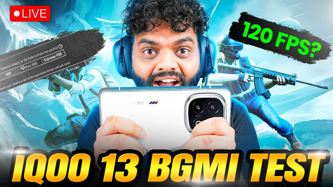 iQOO 13 BGMI 120 FPS Live Test ⚡ | FPS Performance & Gameplay 🔥