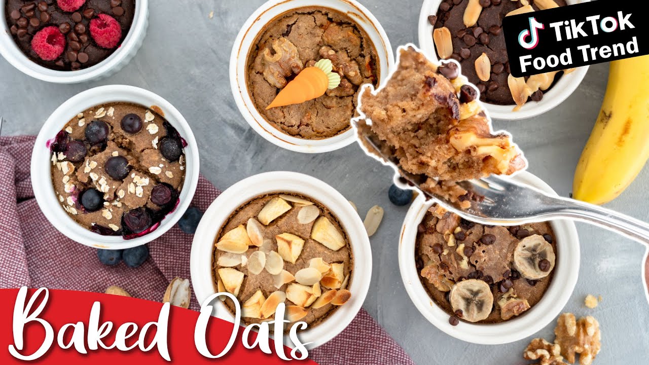Baked Oats Rezept: dieser Frühstückskuchen ist der neue TikTok Trend!