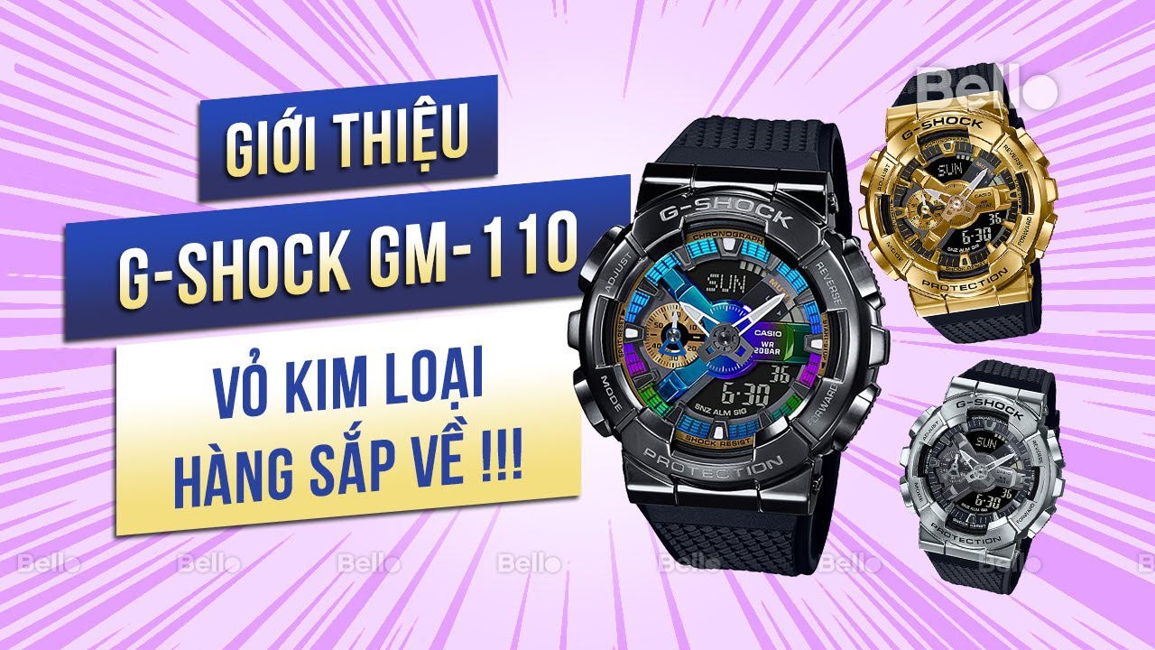 Giới thiệu G-Shock sắp về GM-110 series - GA-110 phiên bản vỏ kim loại