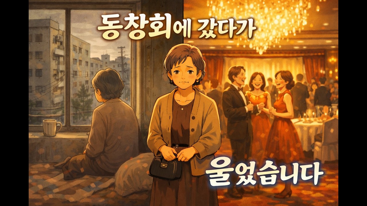 동창회에 갔다가 울었습니다