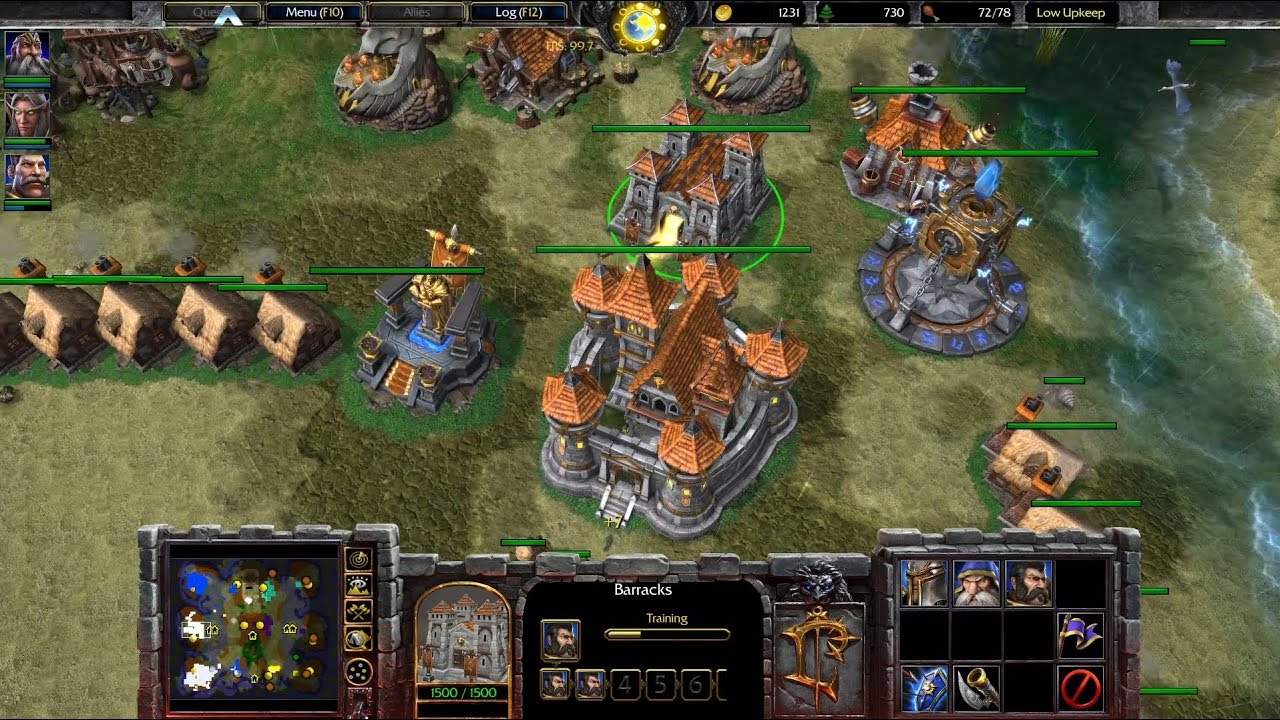 Warcraft 3 Reforged Beta Gameplay, Human 3v3 [Updated Graphics]