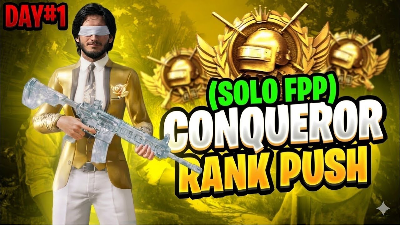 ROAD TO CONQUEROR! 🚀 Day 1: 0 to Ace in 24 Hours (FPP Solo Middle East)