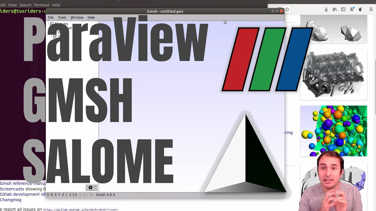 [Environment Setup 6] Install ParaView, GMSH, and SALOME using precompiled (portable) binaries