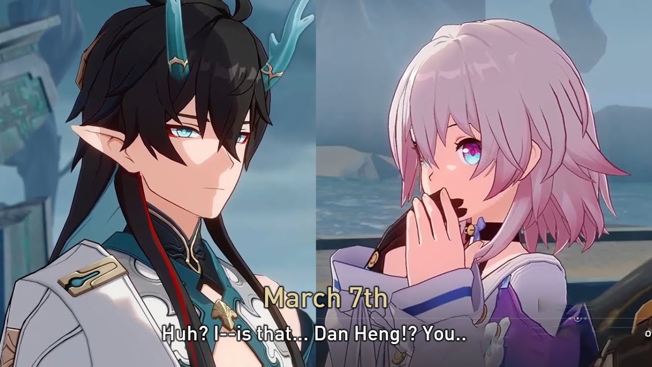 March 7th Meets Dan Heng Imbibitor Lunae | Topclouded Towerthrust Honkai Star Rail 1.2