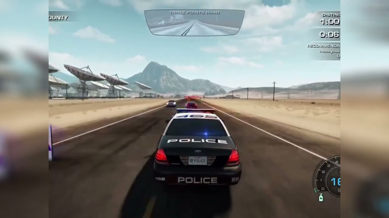 Police Chase! High-Speed Desert Pursuit