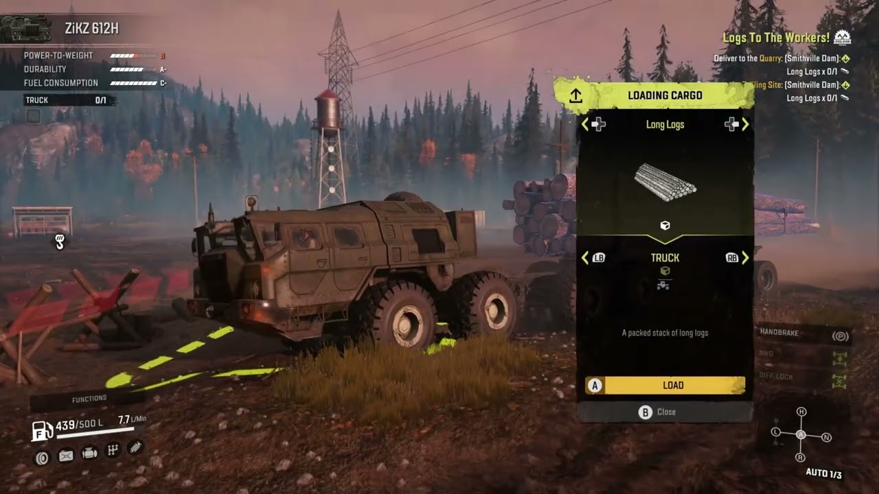 #SnowRunner Gameplay | Logs to The Workers walkthrough | No Commentary | 4K 60 FPS