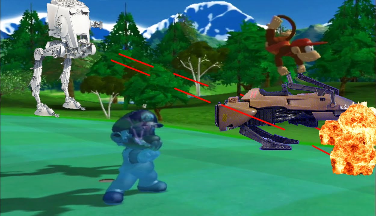Shadow Mario VS The Aces 4: VS Diddy Kong