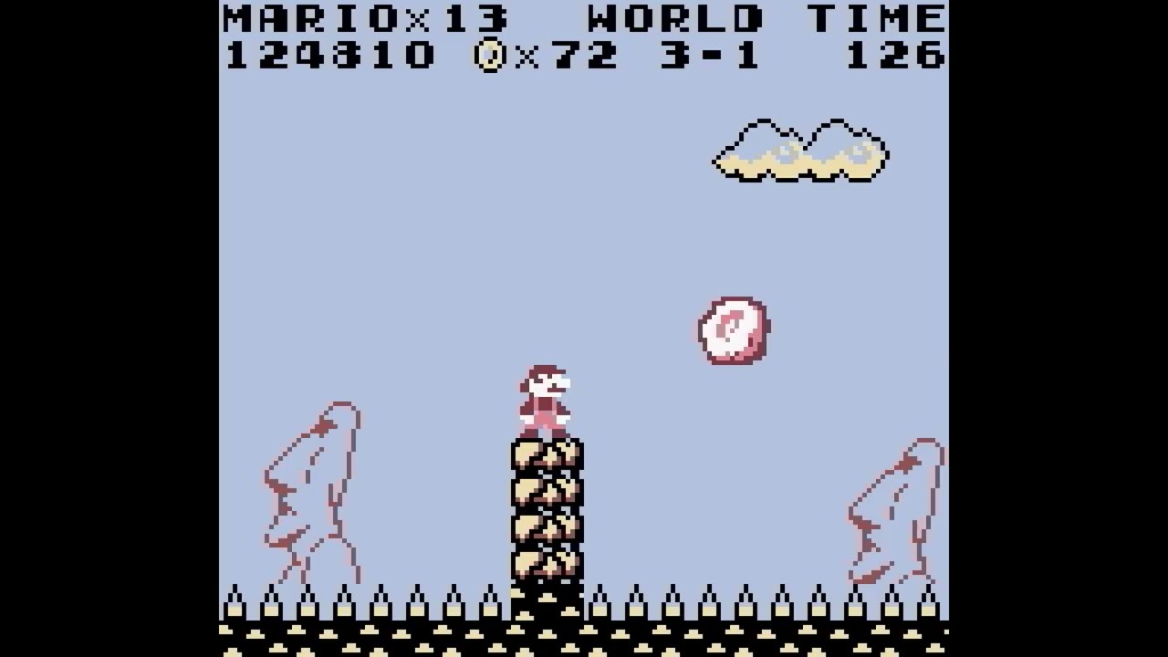 Super Mario Land Run to credits.