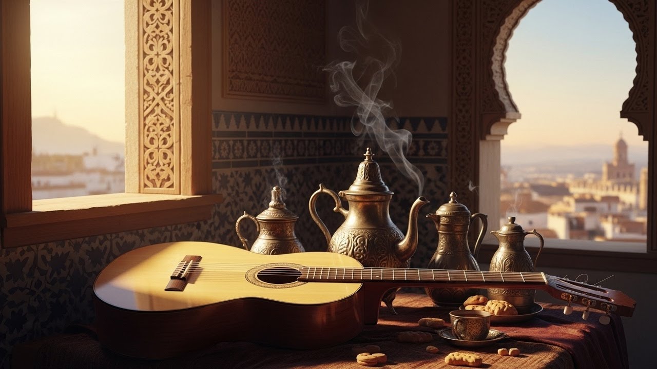 Spanish Guitar & Oud - Beautiful Flamenco Rumba Instrumental With Gentle Calm And Warm Tone