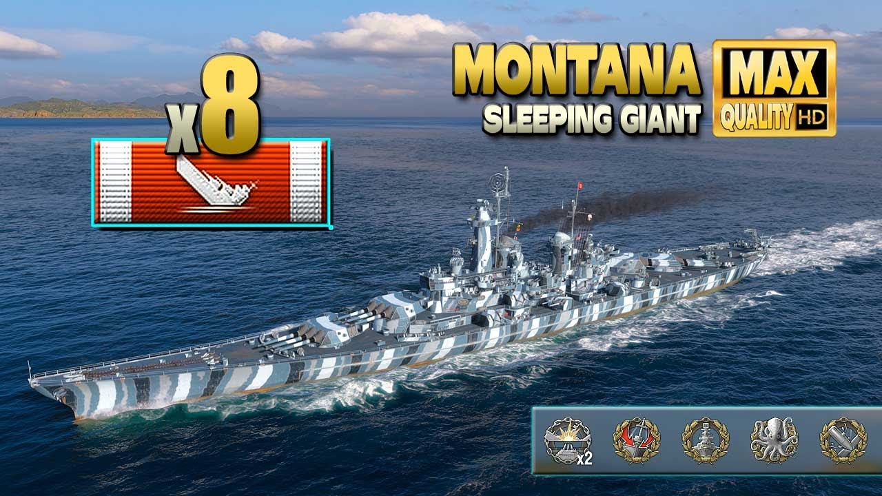 линкор Montana: доминирование на восточном фланге - World of Warships