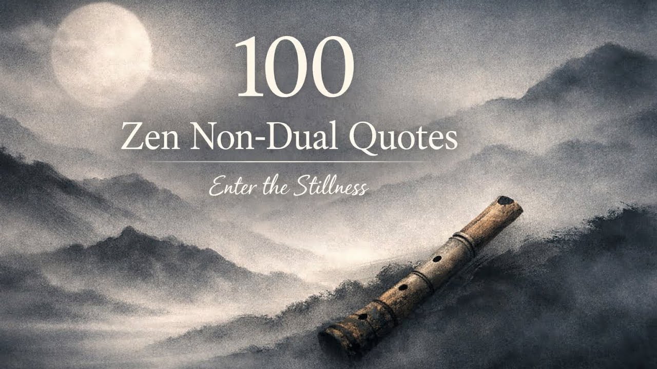 100 Non-Dual Zen Quotes &mdash; Enter the Stillness (Shakuhachi Meditation)