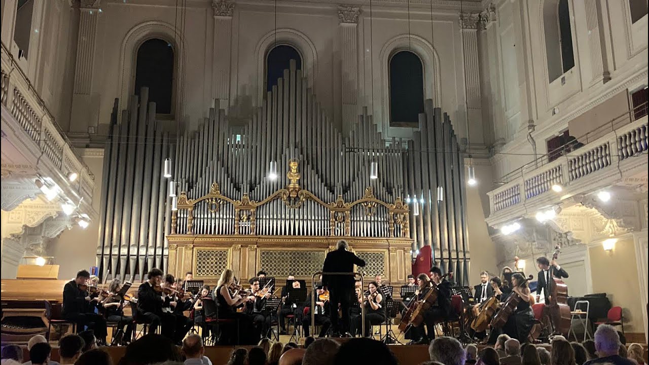 L.van BEETHOVEN-Sinfonia n.7 Allegretto. Massimo Bacci dirige il primo concerto dell'OSCSC di Roma.