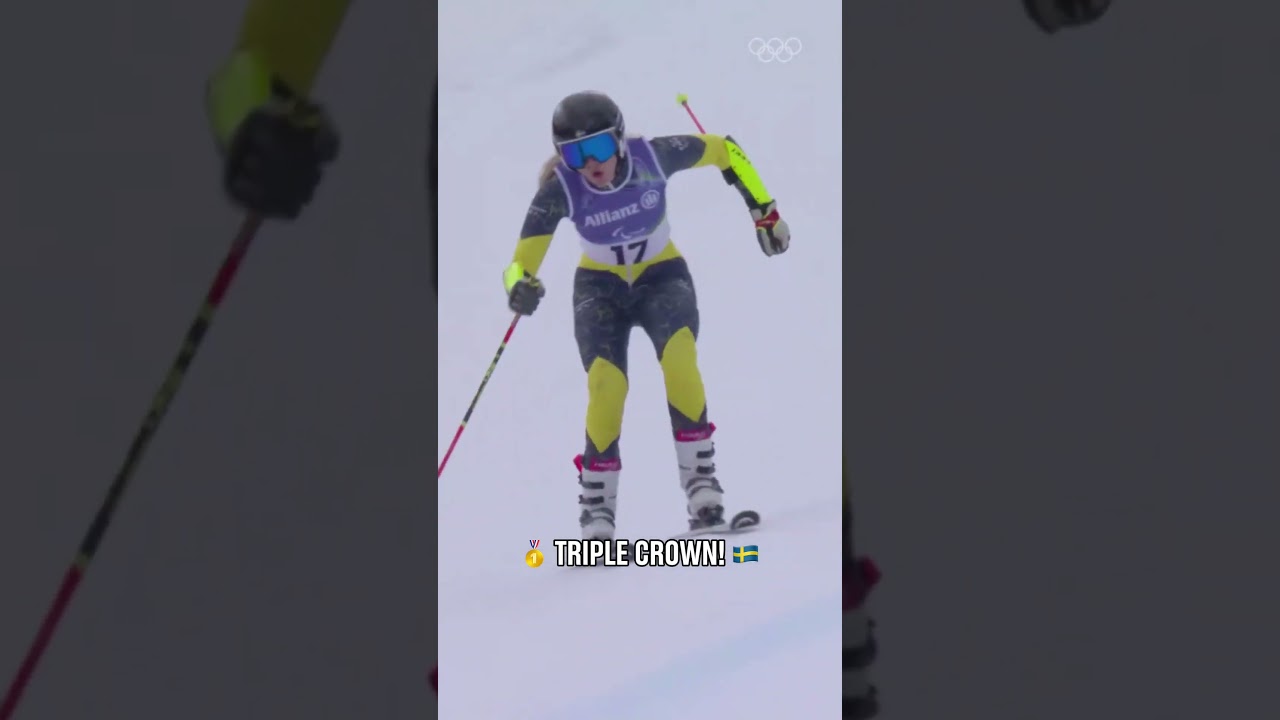 Ebba Aarsjoe wins her third gold at Milano Cortina! 🥇🥇🥇🤩