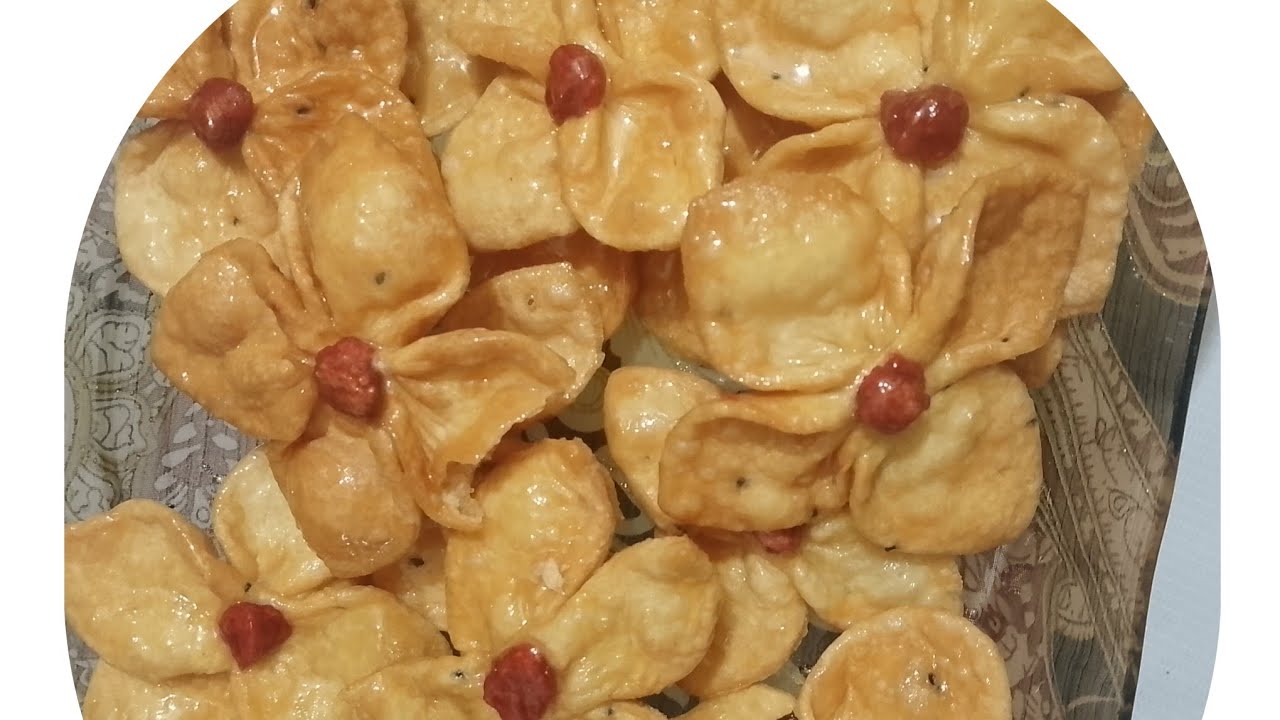 💥 একটি ডিম ওআটার তৈরি রসালো মুচমুচে ফুল পিঠা  l ata dimer viral khast pitar recipe🥰😋