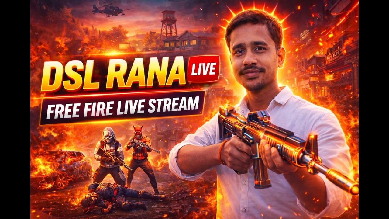 Dsl Rana live 😍 cs ranr\k push 😎 10K viewers #freefire #freefirelivestream #csrank