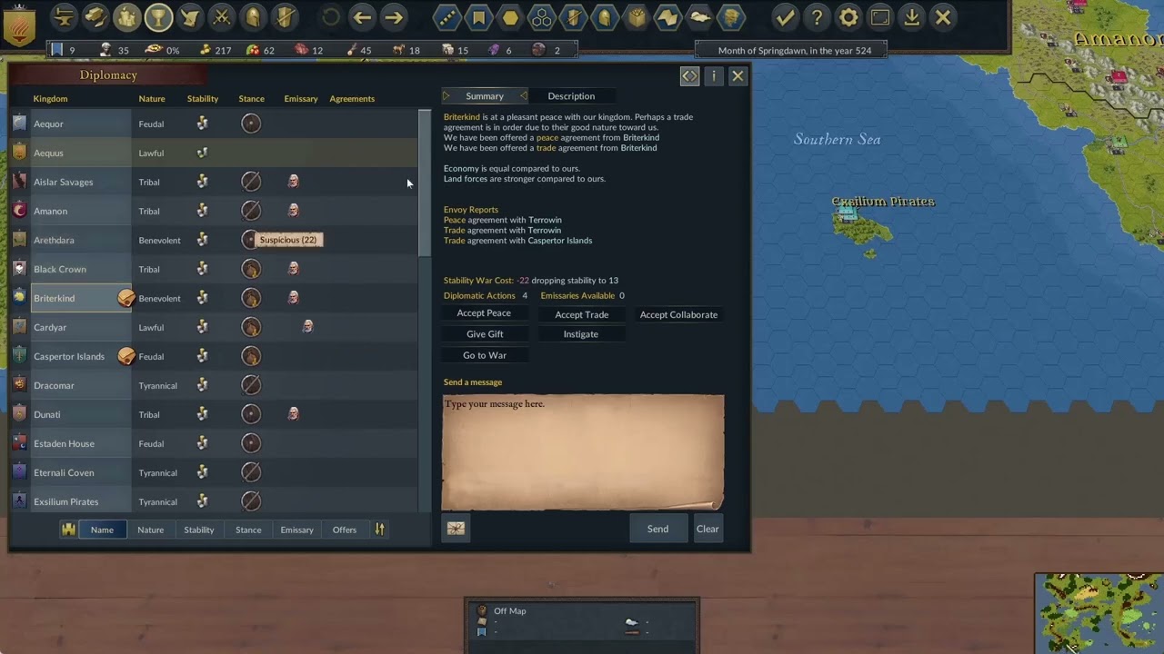 Kingdom, Dungeon, and Hero - Tutorial #6 Diplomacy