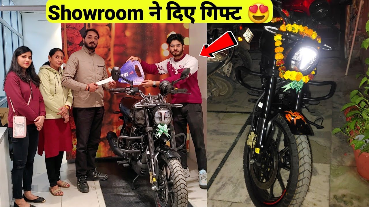 TVS Ronin 225 Delivery With Showroom Gifts Review 😍 #ronin #tvs 