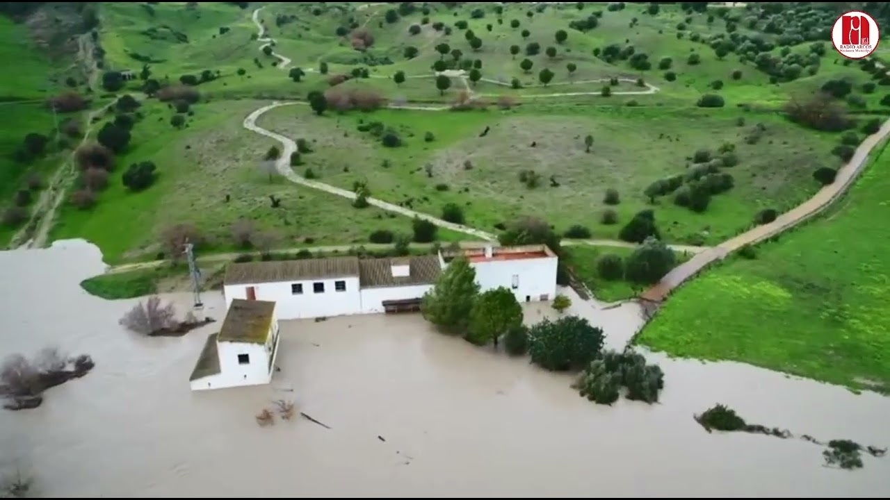 2026-02-06 IMÁGENES AÉREAS, INUNDACIONES DE ARCOS, ZONAS DEL BARRIO BAJO Y EL LLANO DE LA HUERTA