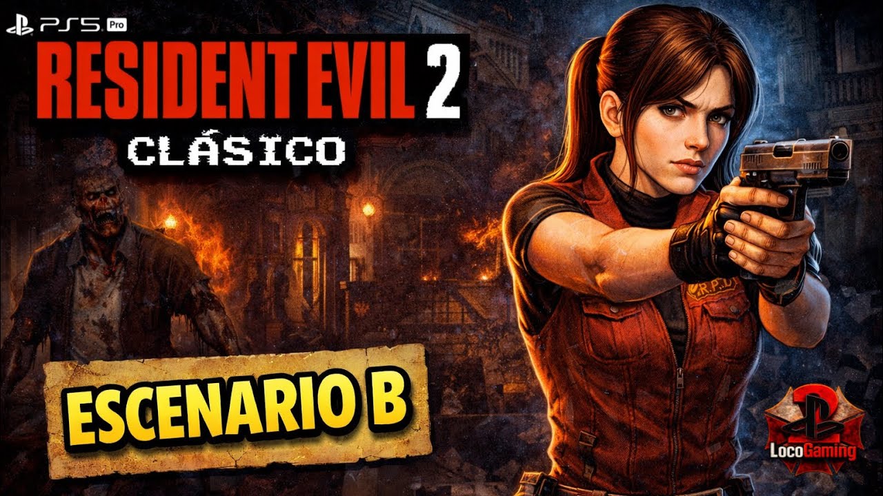 Volvemos a Raccoon City Resident Evil 2 Clásico Claire escenario B, otro directo de desvelo