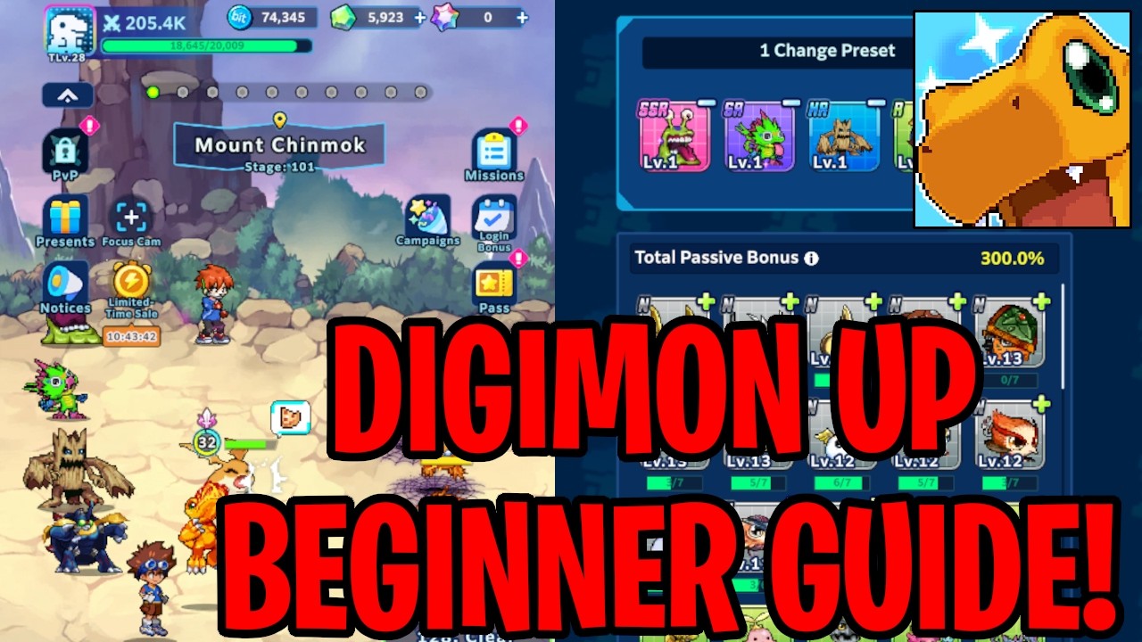 DIGIMON UP Beginner Guide! Tips & Tricks For New Players | PolyBuzz