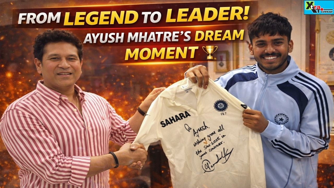 Sachin Blesses The Next Star! Master Blaster Honours Ayush Mhatre With Special Gift