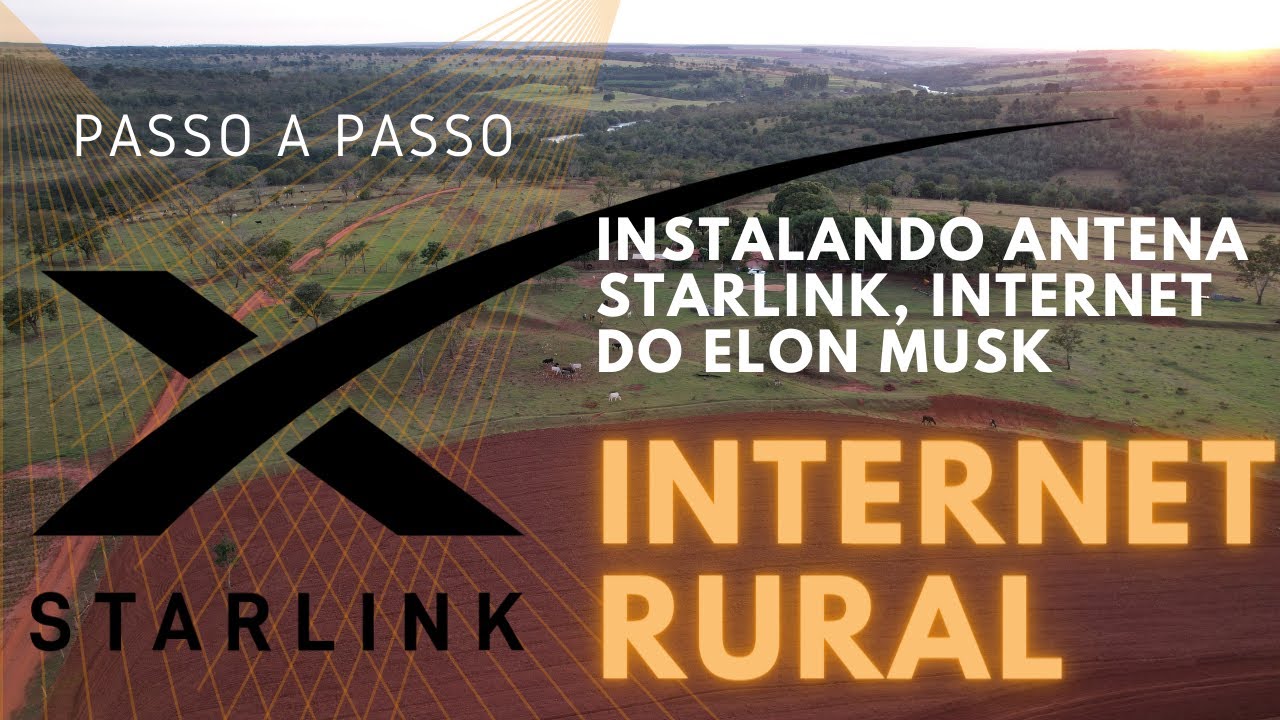 INSTALANDO ANTENA DA STARLINK INTERNET RURAL