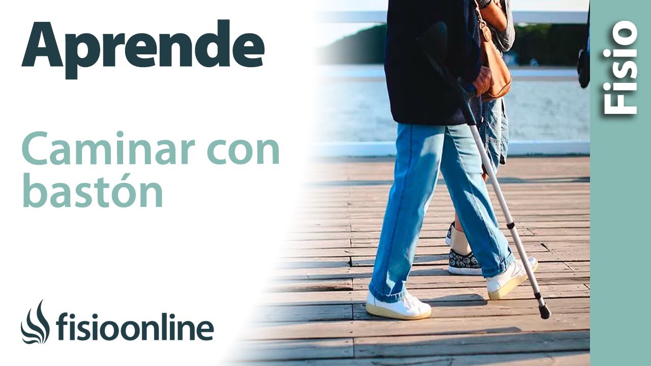 Cómo CAMINAR con BASTÓN paso a paso
