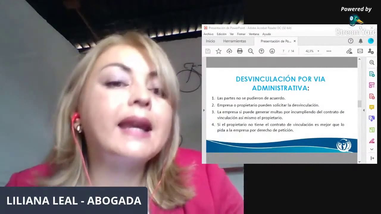PROCEDIMIENTO EN MATERIA DE DESVINCULACIONES , Transporte Especial