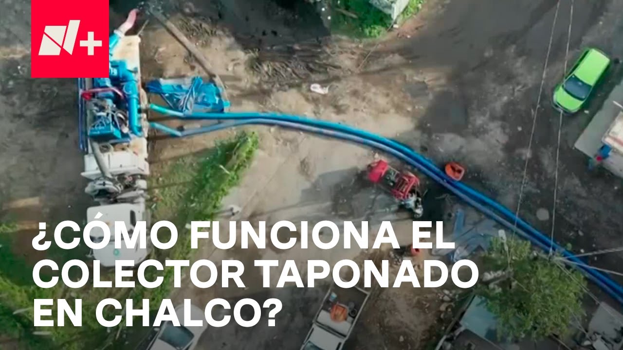¿Cómo es el tapón de basura que obstruye el colector Solidaridad en Chalco? - En Punto