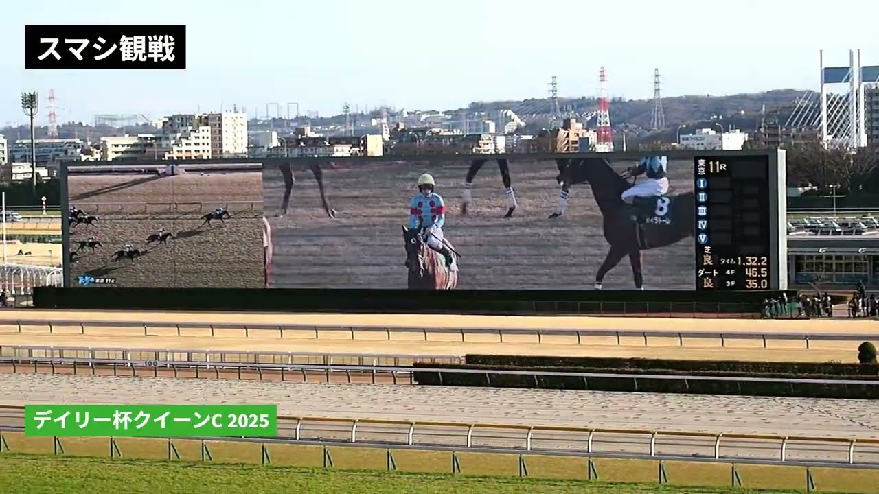 2025年 デイリー杯クイーンC | エンブロイダリー | マピュース | エストゥペンダ | 現地レース映像 | 東京競馬場 | スマシ観戦