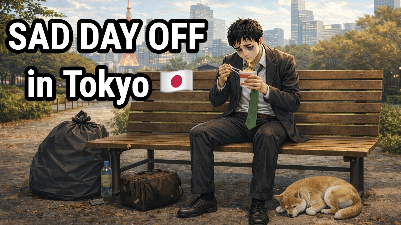 My Day Off in Japan as a Homeless Salaryman 🇯🇵