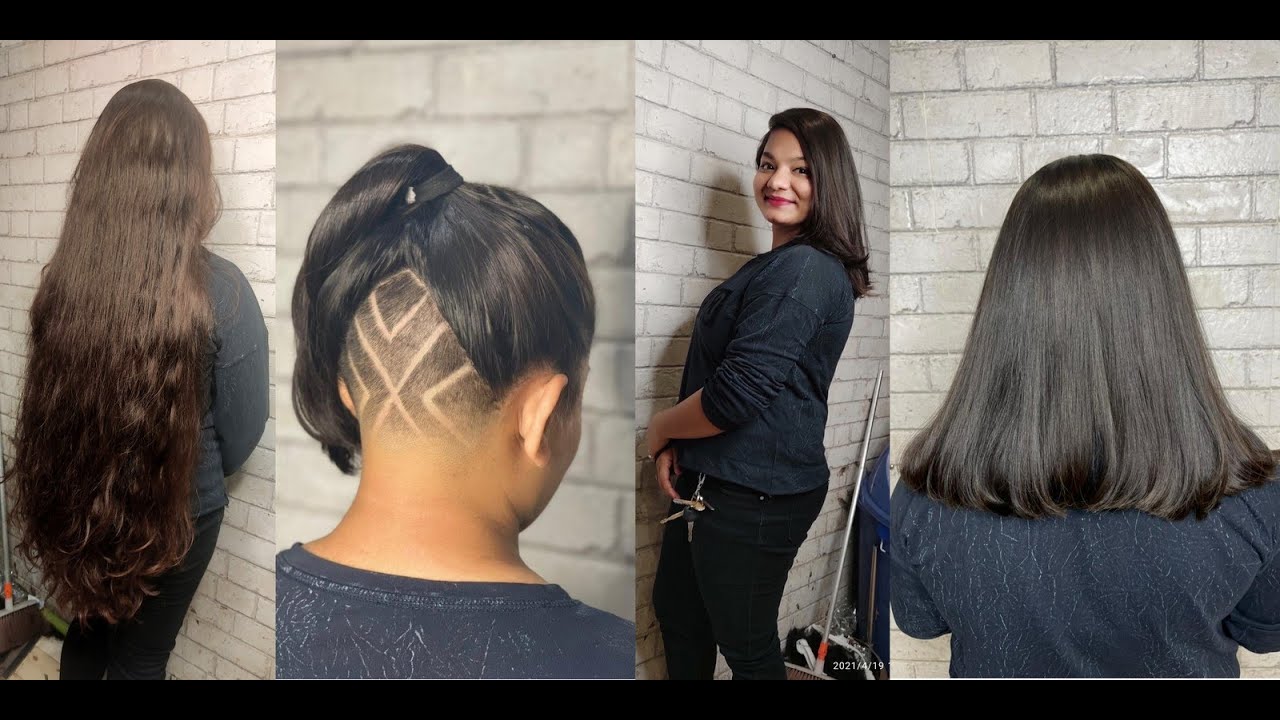 Very Long To Short Haircut With Undercut | Haircut After 5 Years For Donation