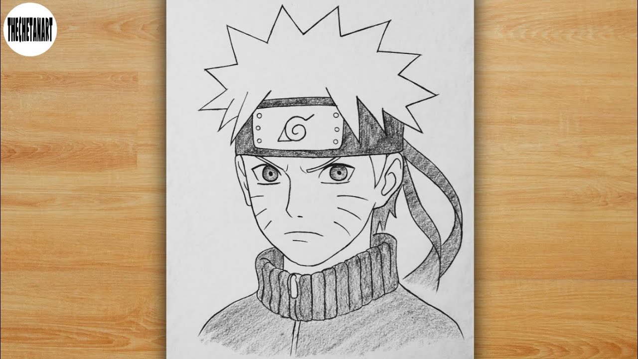 How to Draw Naruto Uzumaki Step by Step | Easy Pencil Sketch Tutorial ✏️🔥