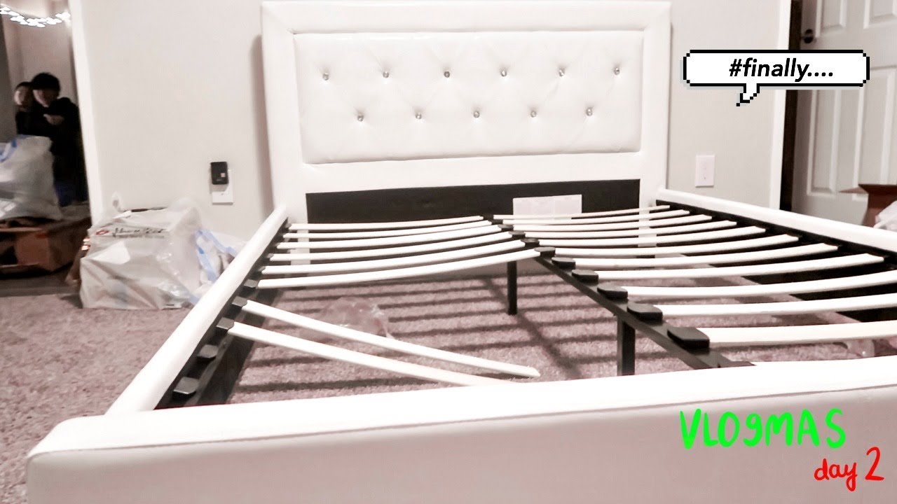 FINALLY building my BED!🎄Vlogmas Day 2!