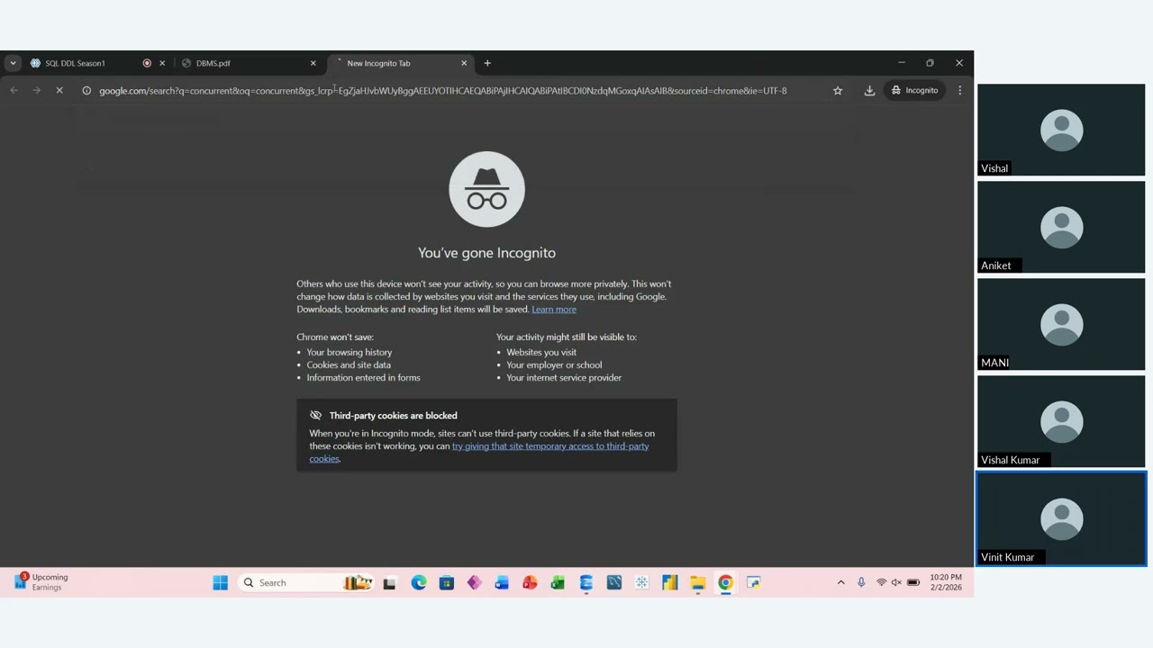 Data Analytics Course Batch 109 SQL Training : Session 3
