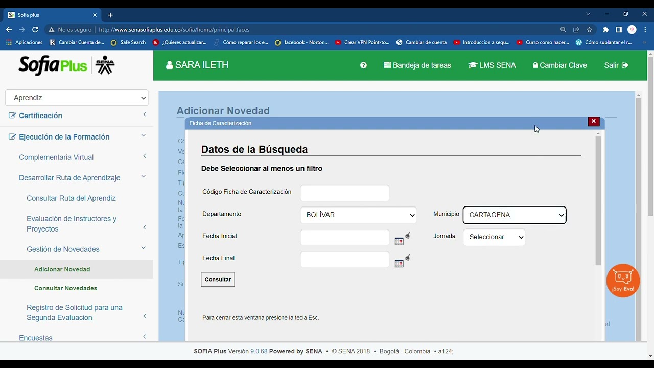 Como Registrar Una Novedad SENA-Sofia Plus-Roll-Aprendiz -Part2