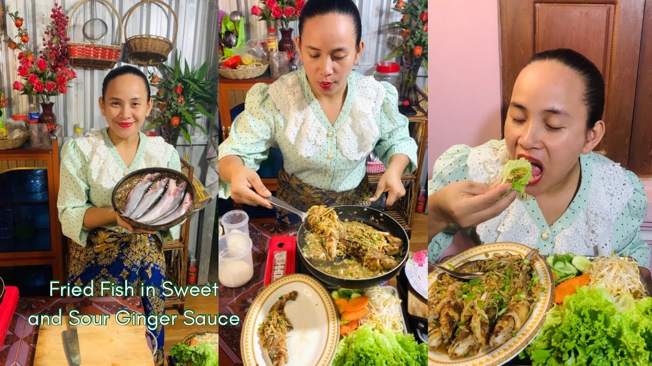 Fried Fish in Sweet and Sour Ginger Sauce Recipe 